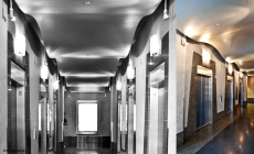 Hallway architectural highlights